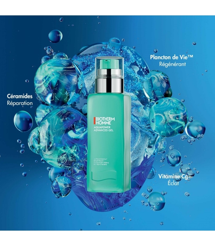 BIOTHERM-AQUAPOWER DAILY DEFENSE SPF14-Gel hydratant visage pour homme Anti-UV
