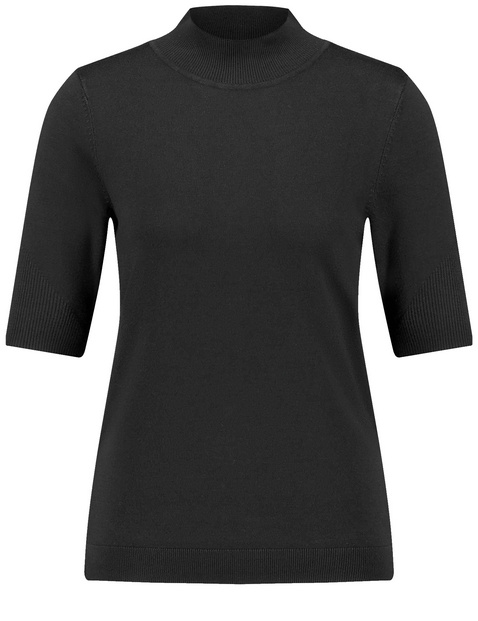Kurzarmpullover mit Turtleneck