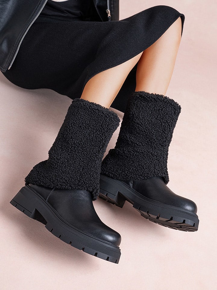 Foreverfolie Stiefel in Schwarz günstig kaufen