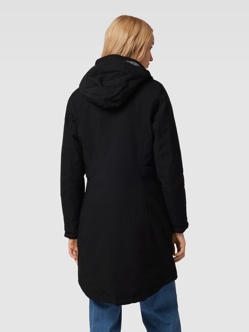 Jacke mit Label-Details Modell 'KOW' in schwarz
