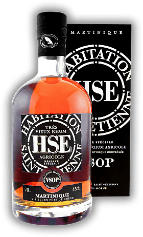 HSE Saint - Etienne Rhum Tres Vieux Reserve Speciale VSOP HSE Saint - Etienne Rhum Tres Vieux Reserve Speciale VSOP Karibischer Rum mit intensivem, aromatischem Bouquet. Alter 6 J. - 0,7	 Liter - Vol 45%