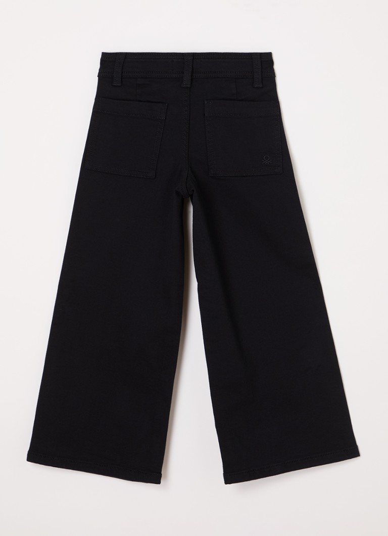 Benetton High waist wide leg jeans with stretch