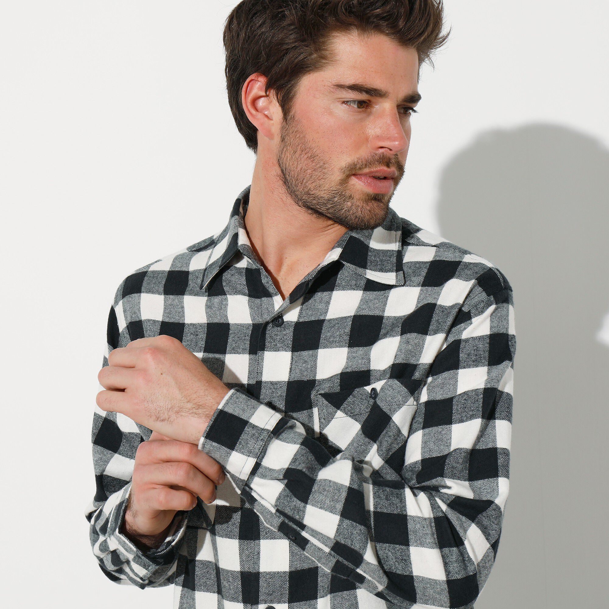 Chemise carreaux écossais flanelle