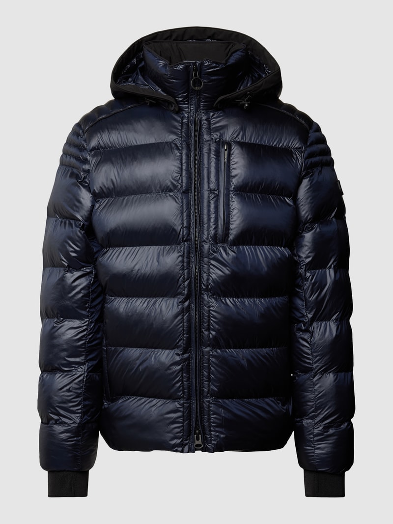 Funktionsjacke mit Steppnähten Modell 'BLACKJACK' in marineblau