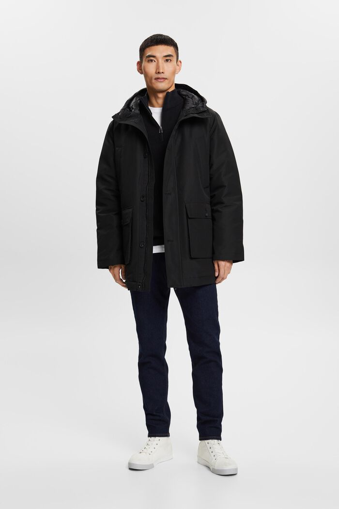Daunenjacke mit Kapuze