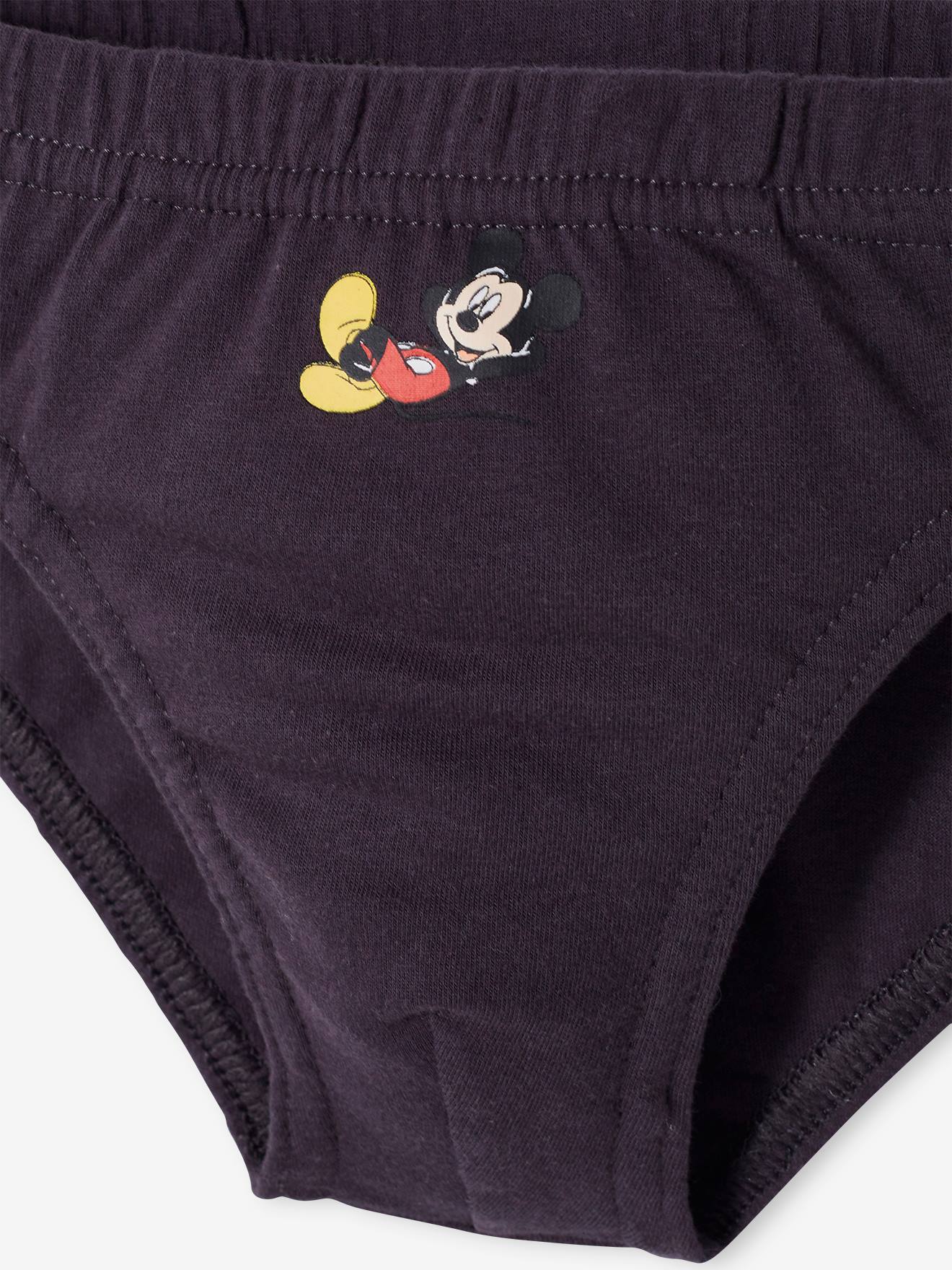 Lot de 7 slips DS® Mickey gris, gris chiné et bleu