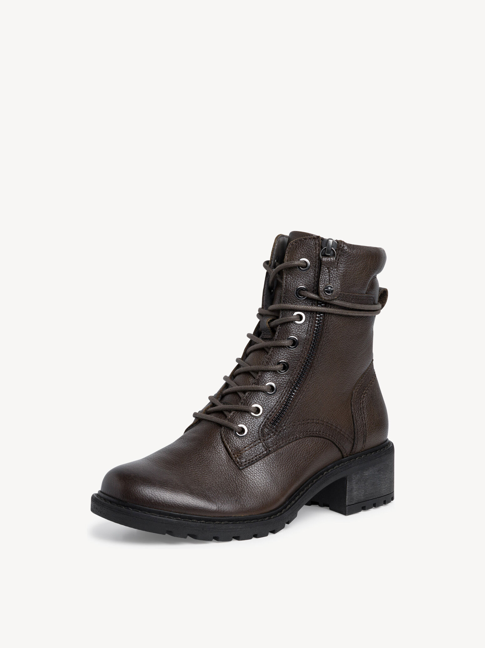 Bottine en cuir - vert