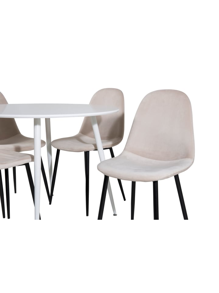 ebuy24 Essgruppe Plaza 4 (5-teilig) Beige 100 x 100 cm günstig kaufen onesize