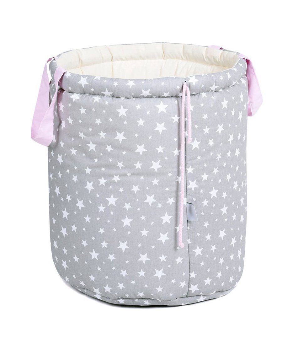 Rainbow Kids Tipi-Zelt Wolf Stern Rosa, Personen: 2 (mit Zubehör, 8 tlg., mit 4 Kissen, Matte, Spielzeugkorb und Wimpelkette)