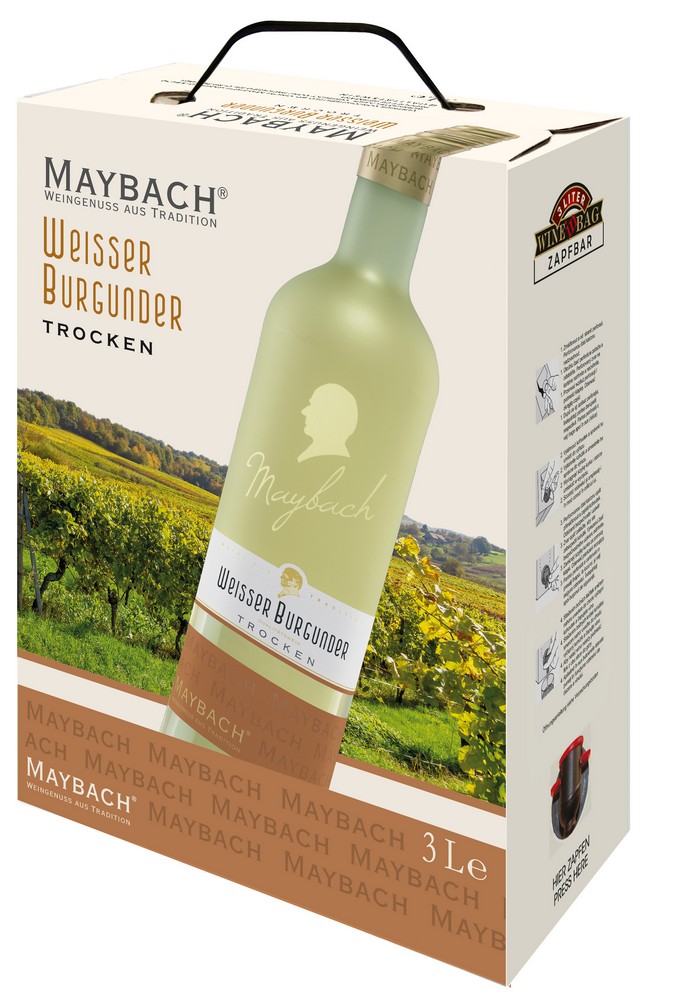 Maybach Weißburgunder trocken 3,0l Bag in Box