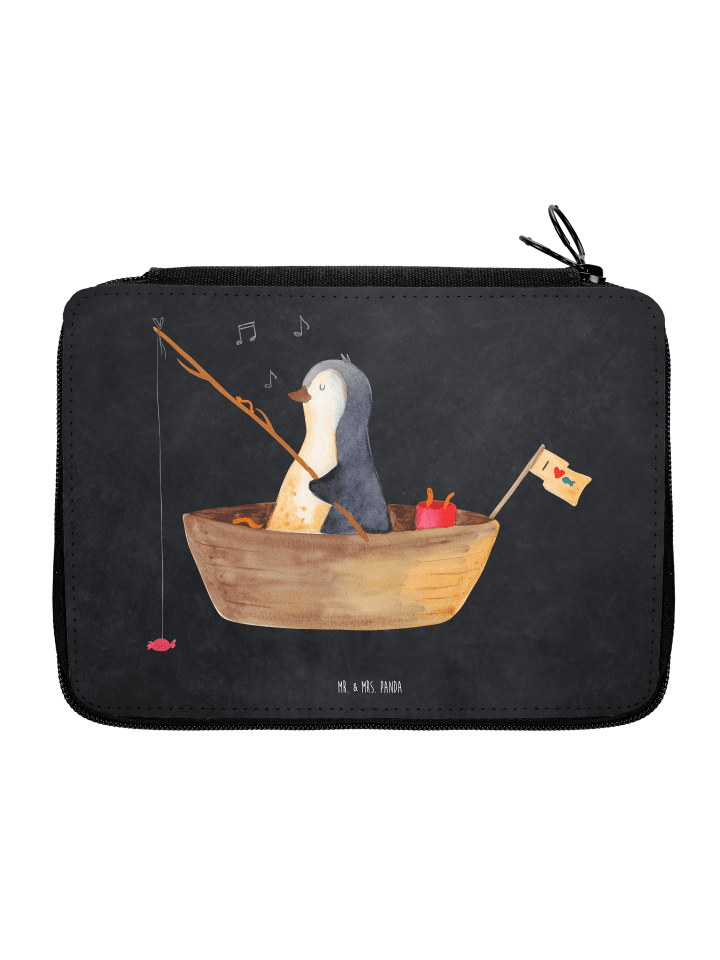 Mr. & Mrs. Panda Federmappe Pinguin Angelboot ohne Spruch in Kreidetafel günstig kaufen onesize