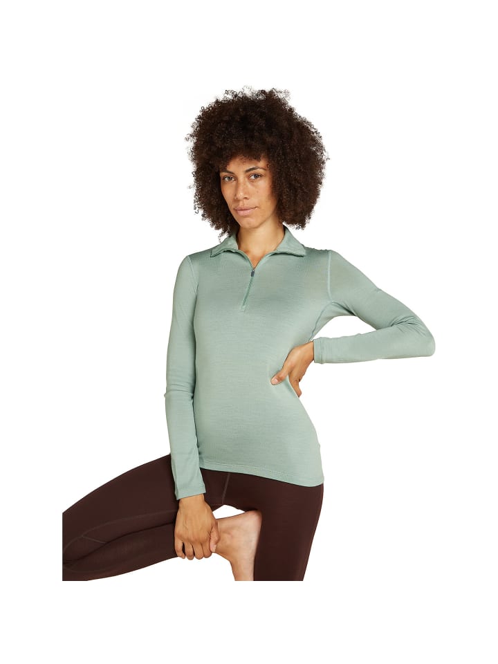 icebreaker Kleider 260 Tech LS Half Zip in Moos1518 günstig kaufen