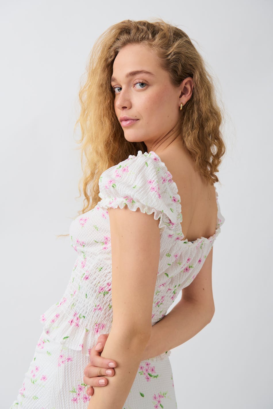 Smock frill top