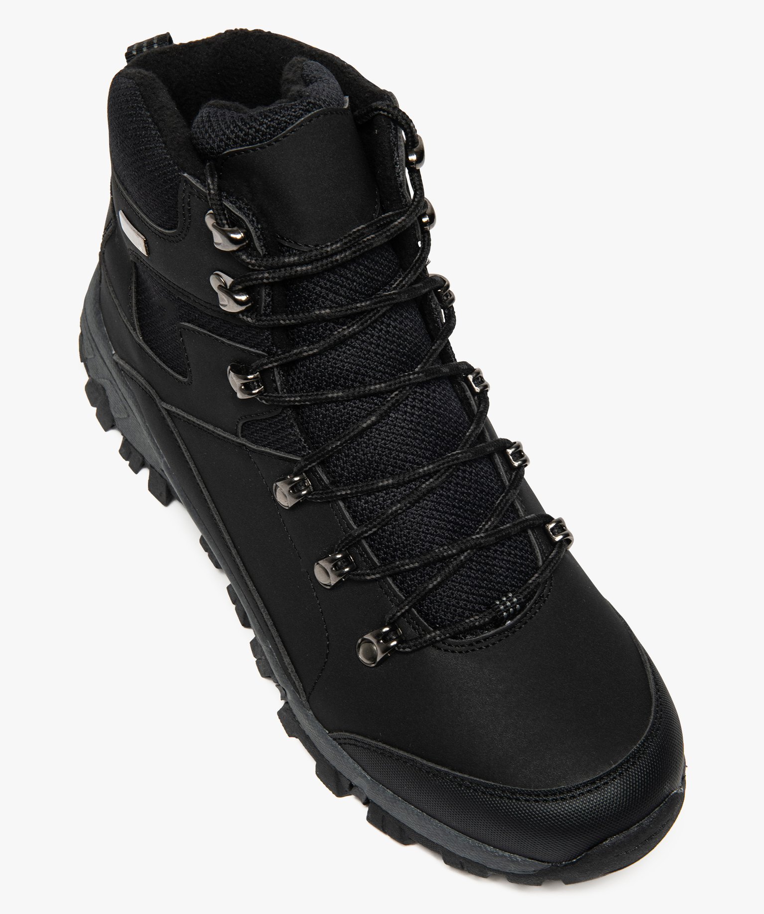 Chaussures de randonnée homme unies doublure polaire noir | GEMO