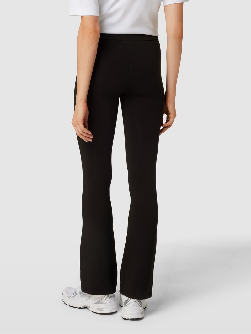 Sweatpants mit fixierten Bundfalten Modell 'ALLIE' in schwarz