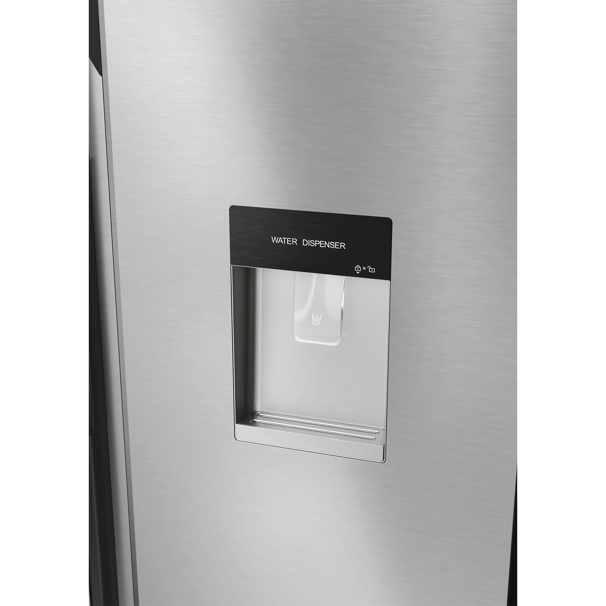 Haier Side-by-Side Front aus Edelstahl HSR5918DWMP, 177,5 cm hoch, 90,8 cm breit