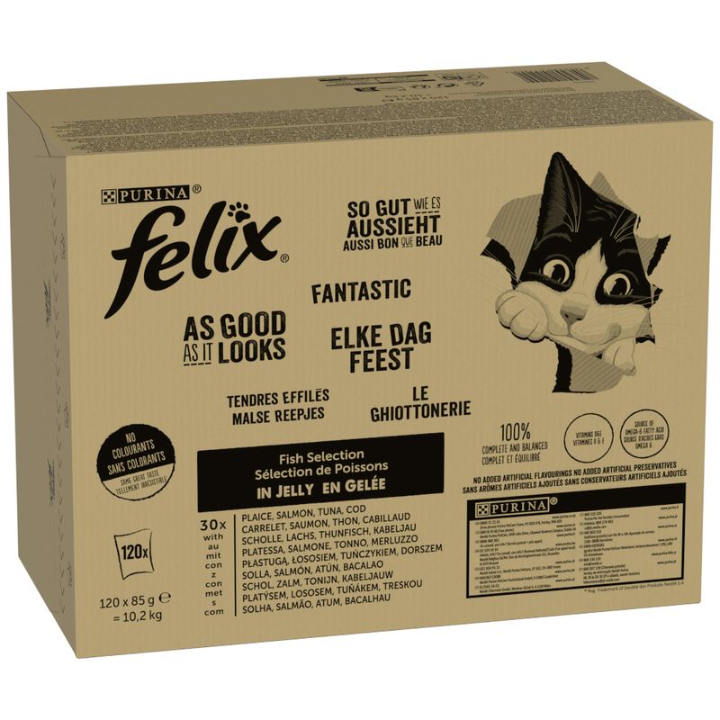 Jumbopack Felix So gut wie es aussieht Gelee 120 x 85 g | bitiba