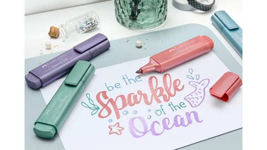 FABER-CASTELL Textmarker 46 Metallic 8er Etui