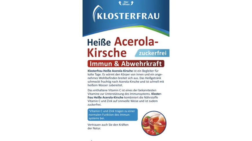 Klosterfrau Heiße Acerola-Kirsche zuckerfrei 60 g