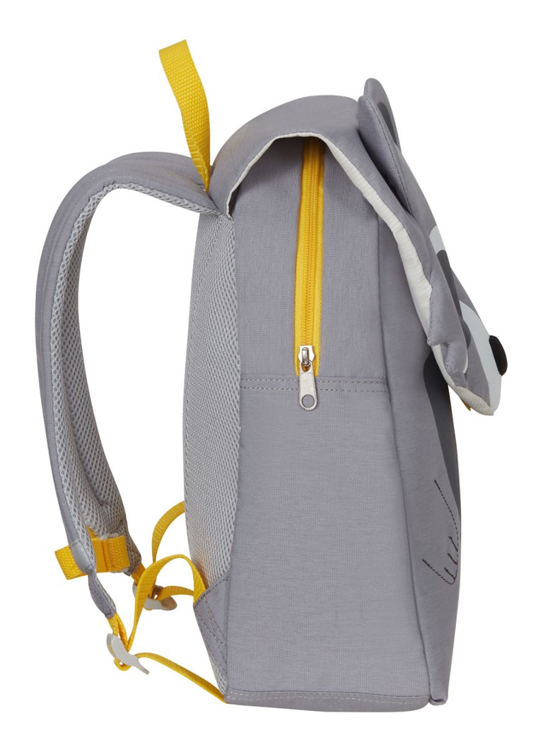 Mochila Samsonite Happy Sammies Raccoon Remy tamanho P+ com aplique