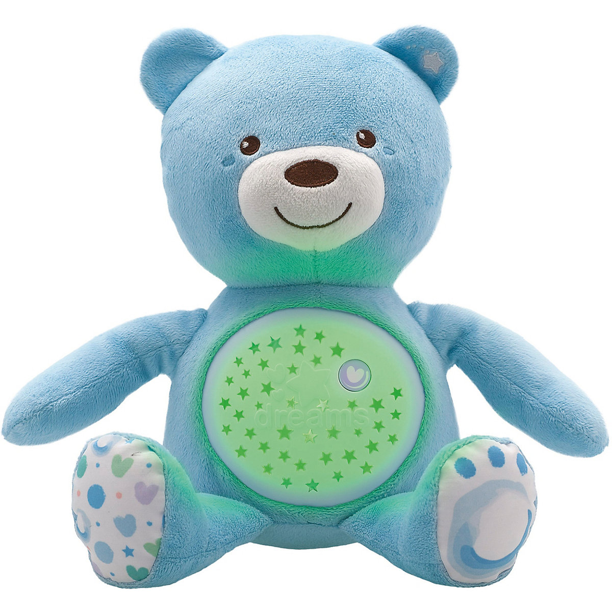 Nachtlicht mit Musik Baby Bär, blau