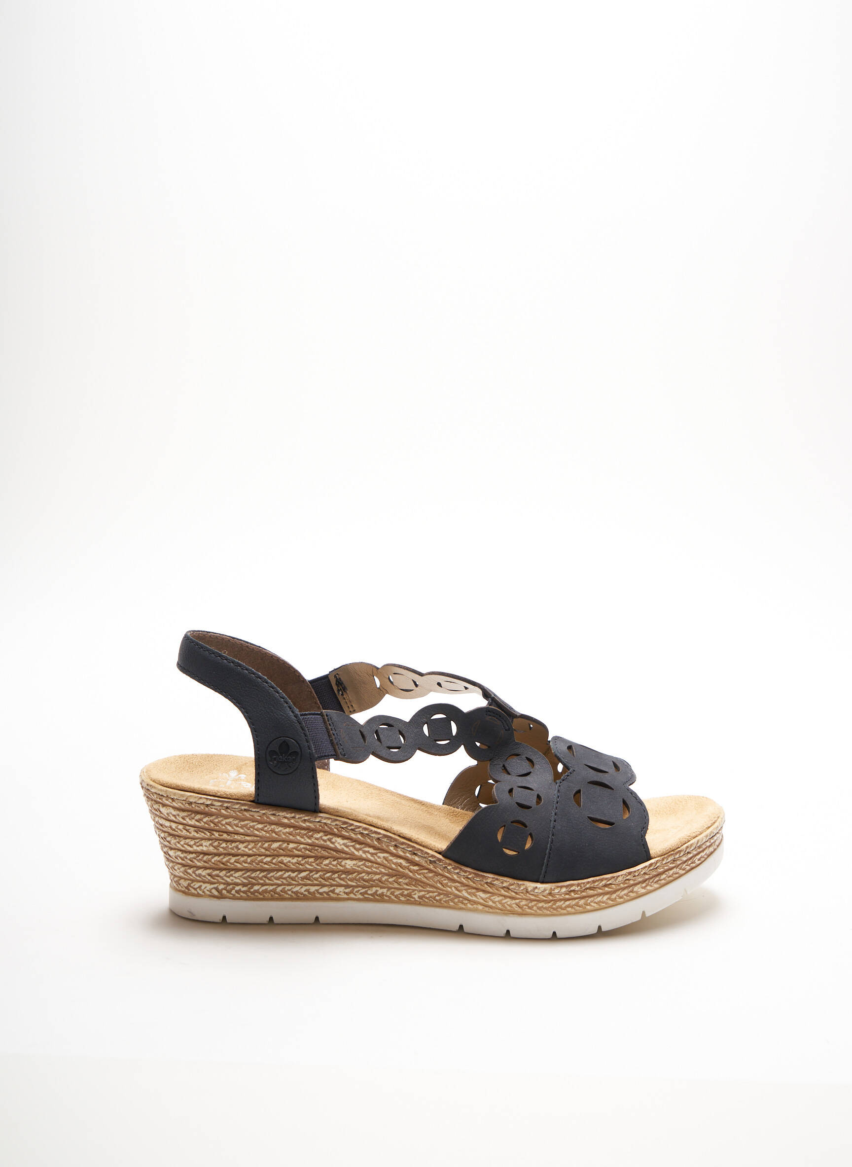 Rieker Sandales Nu Pieds Femme couleur bleu