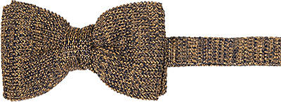 Ascot, Schleife, Strick, gelbgold-braun meliert