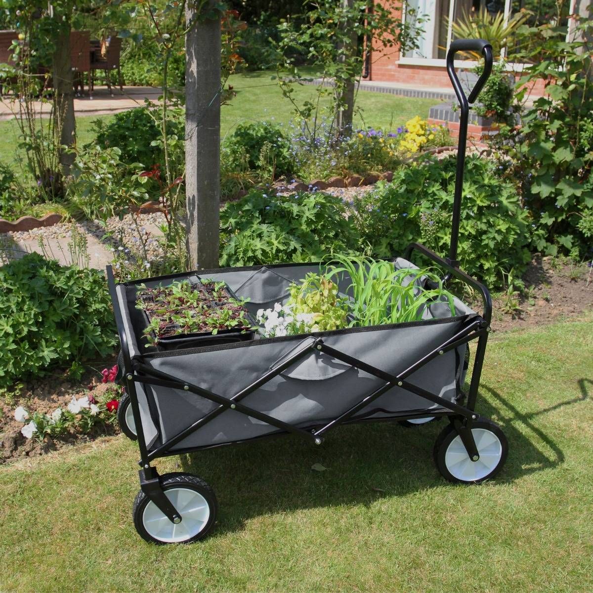 Monstershop Faltbarer Gartenwagen