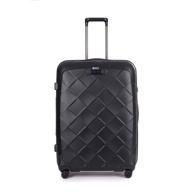 Stratic Leather&More - Hartschalen-Koffer L (bis 76cm) - matt black