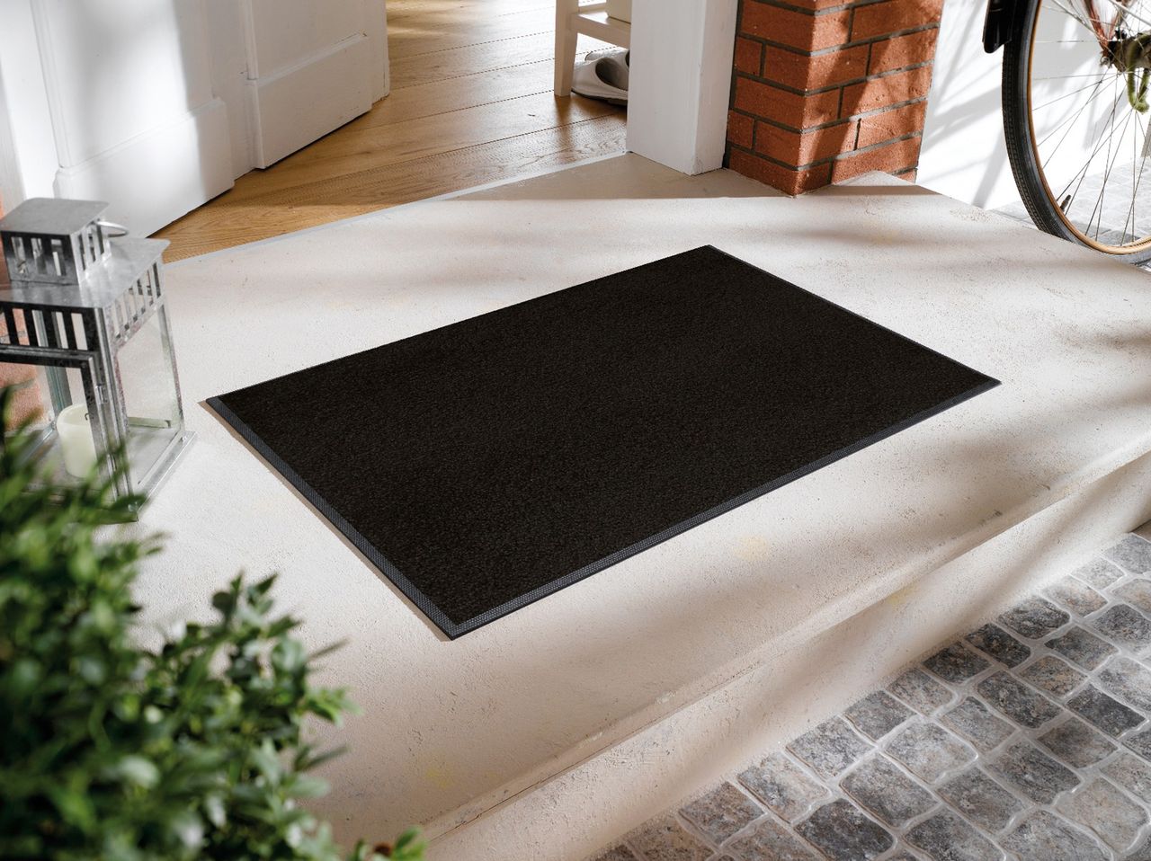Fuma Rutschfeste Fußmatte Raven Black 75 x 50 cm