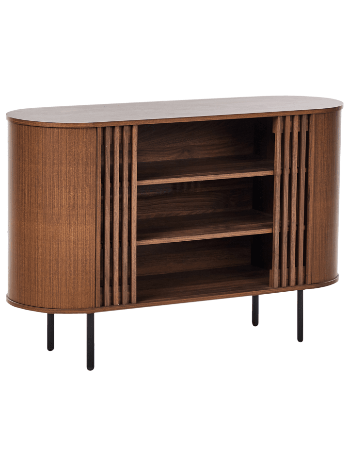 Beliani Sideboard TAROON in Braun/Schwarz - (W) 120 x (H) 80 x (L) 40 cm günstig kaufen onesize