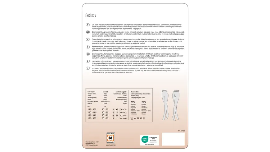 MOVE UP Damen Netzstrumpfhose Feines Netz schwarz