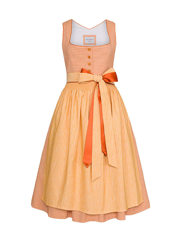 Alpenfee Dirndl ''Baila'' in Orange günstig kaufen
