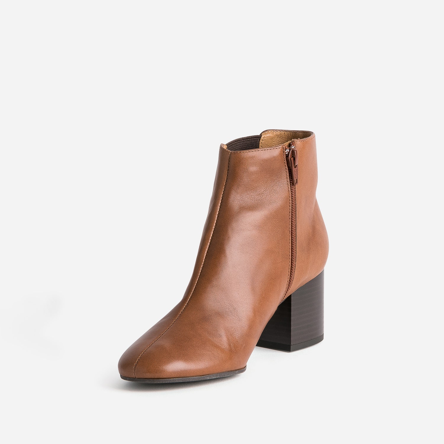 Chelsea boots à talon ERAM FLEX marron en cuir