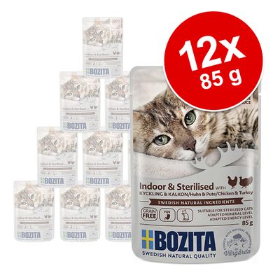 Bozita Häppchen in Soße Indoor & Sterilised 12 x 85 g