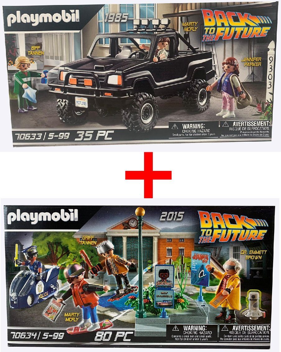 Playmobil® Spielfigur PLAYMOBIL 2er-Set Zurück in die Zukunft 70633 Back to the Future Teil