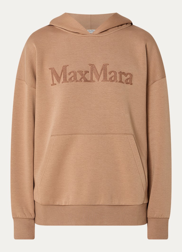 MaxMara Sapore -huppari kengurutaskulla ja logobrodeerauksella