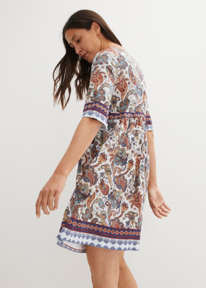 Kurzes Jerseykleid, bedruckt