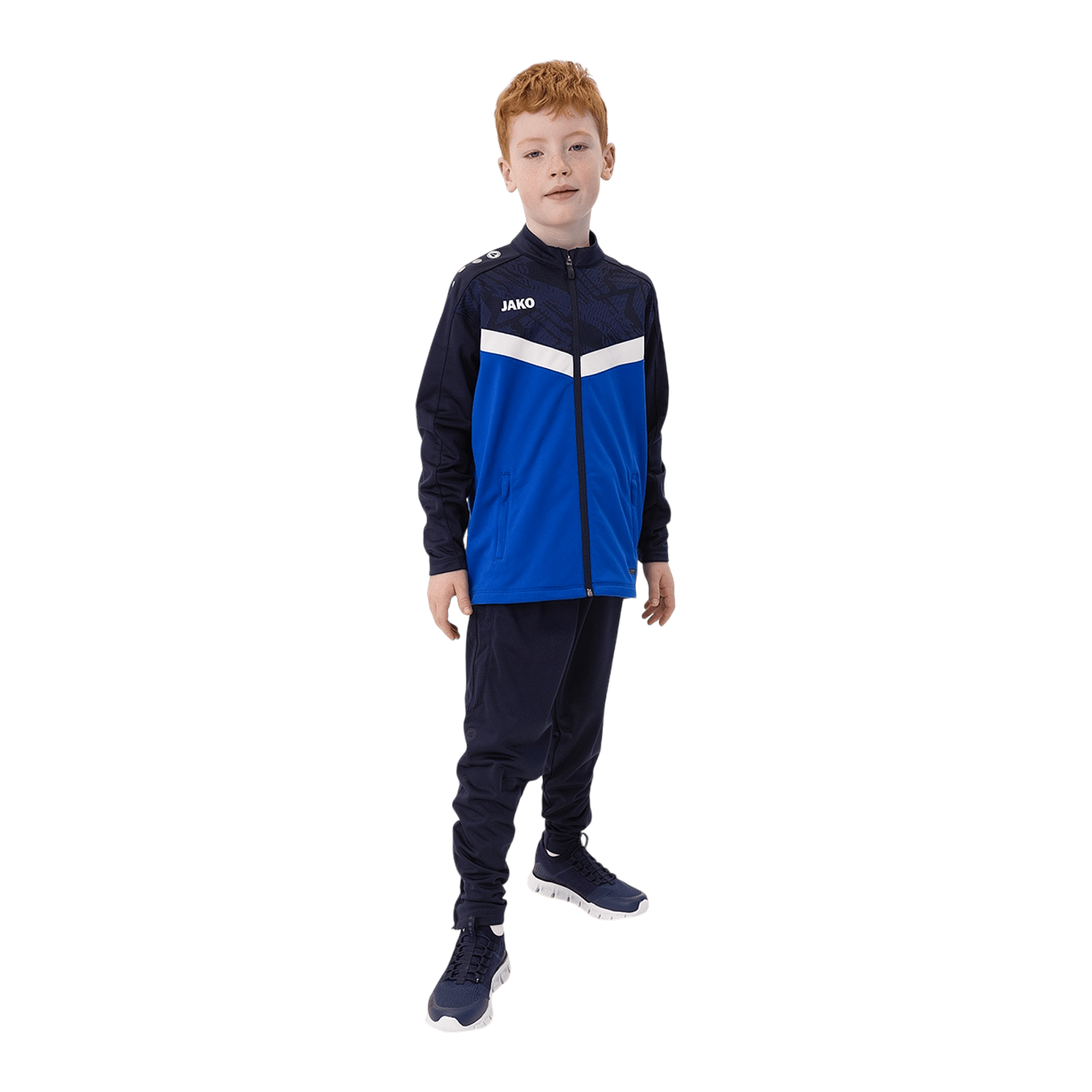 JAKO Iconic Polyesterjacke Kids Blau F403