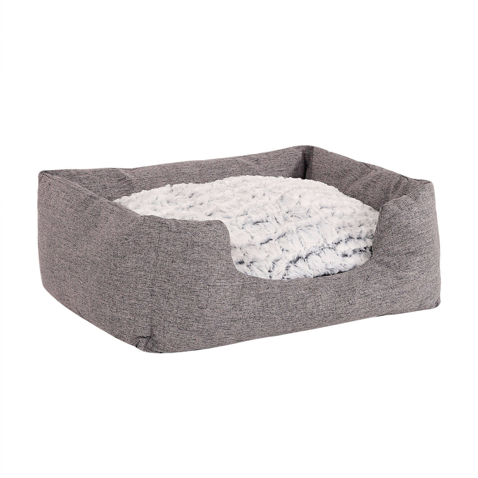 Lionto Hundebetten Lionto Hundebett mit Wendekissen meliert grau S