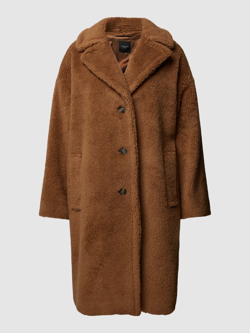 Mantel mit überschnittenen Schultern Modell 'VEBER' in camel