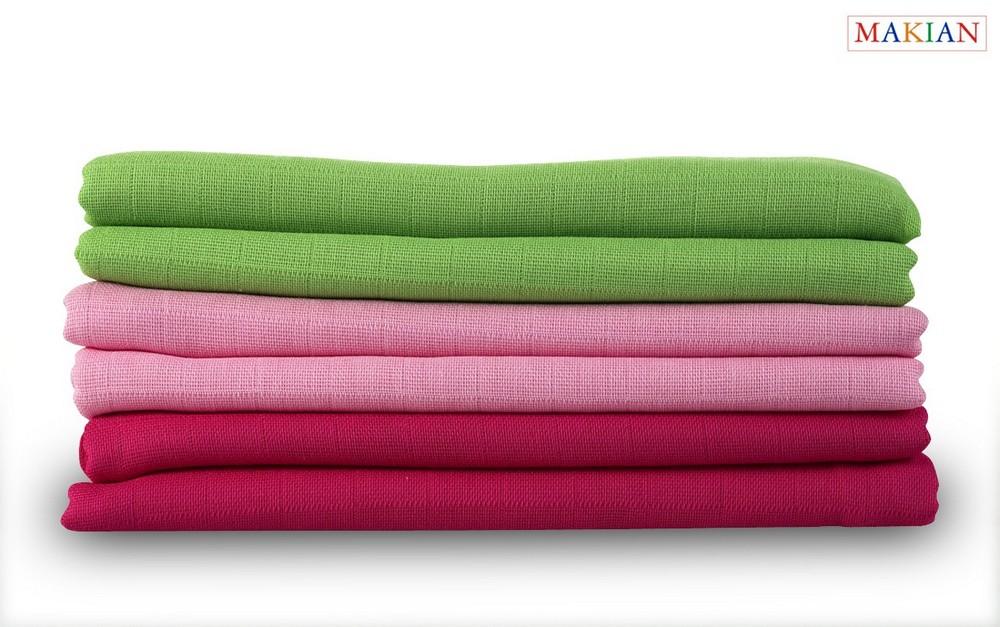 Makian Mullwindeln, 6er Set, bunt, 80x80cm für Mädchen