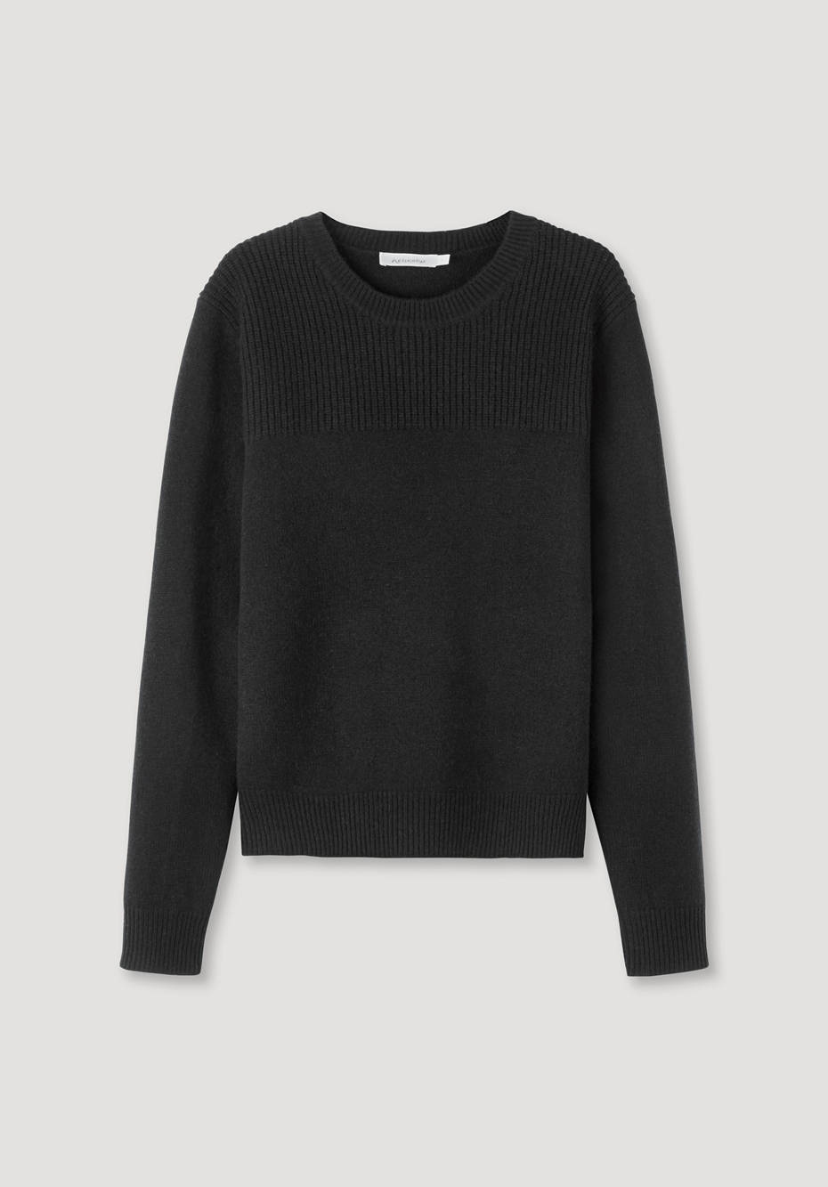 Pullover aus Bio-Merinowolle mit Kaschmir