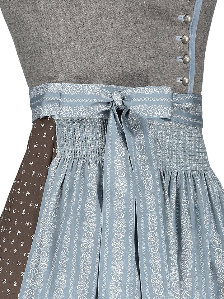 Almsach Dirndl  in Grau/ Hellblau günstig kaufen
