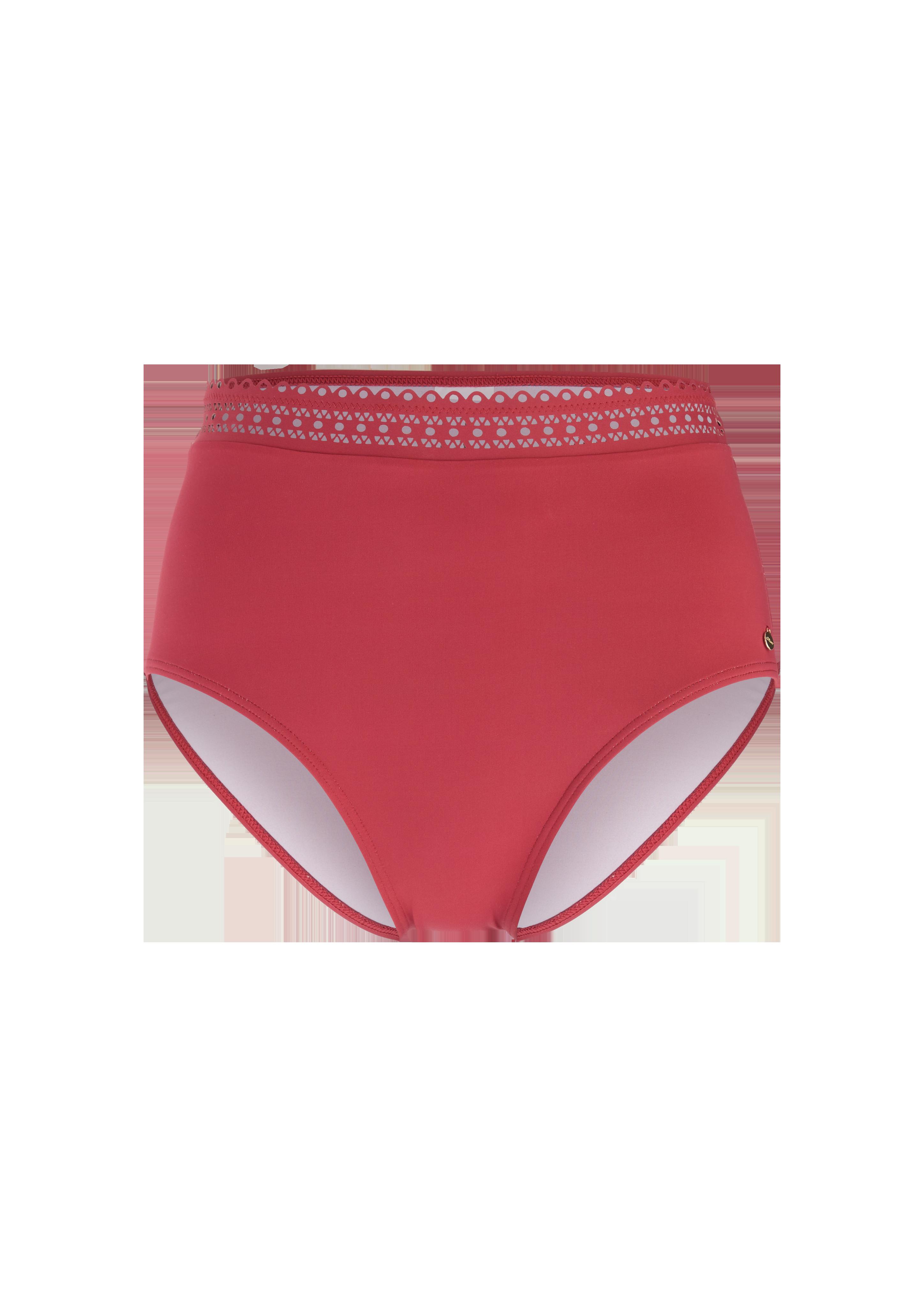 High Waist-Bikinihose mit Lochstickerei  6008705-3400