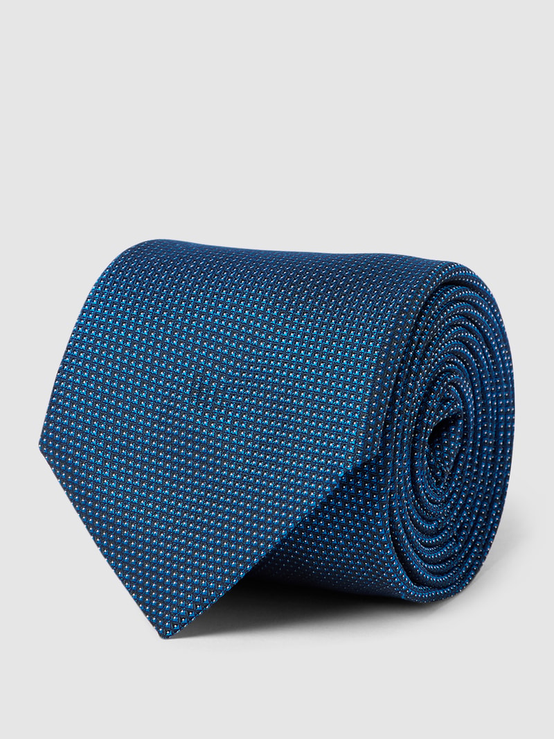 Krawatte mit Allover-Muster in royalblau