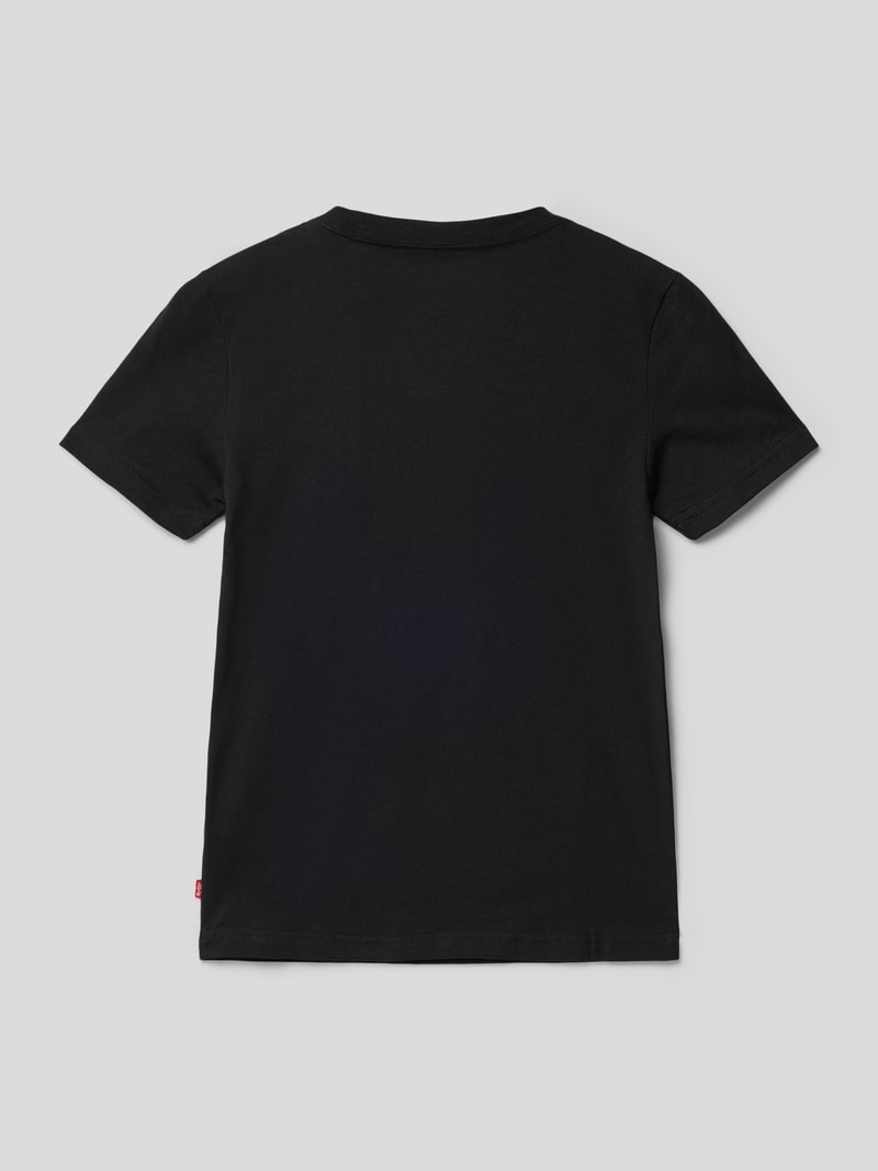 T-Shirt mit Label-Print Modell '501' in schwarz