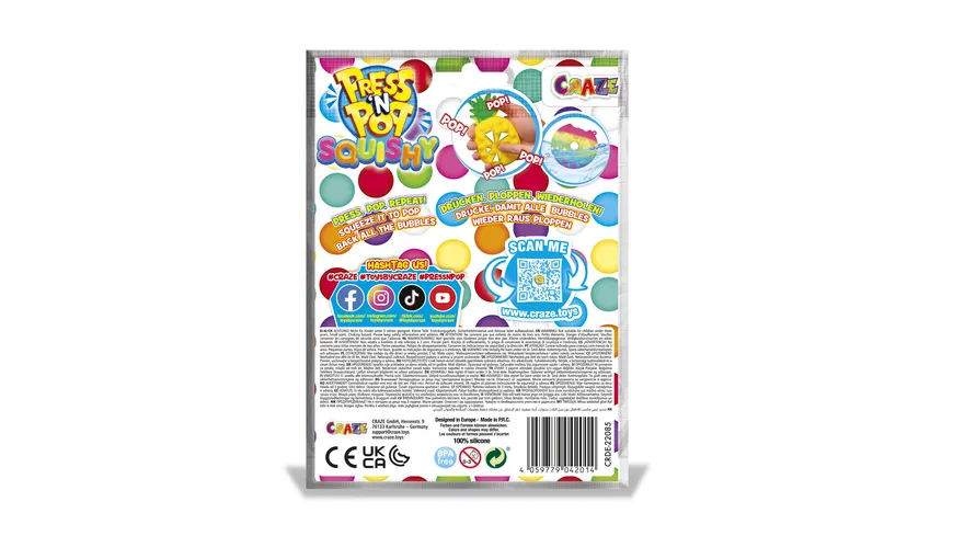 CRAZE - PRESS'N POP Squishy