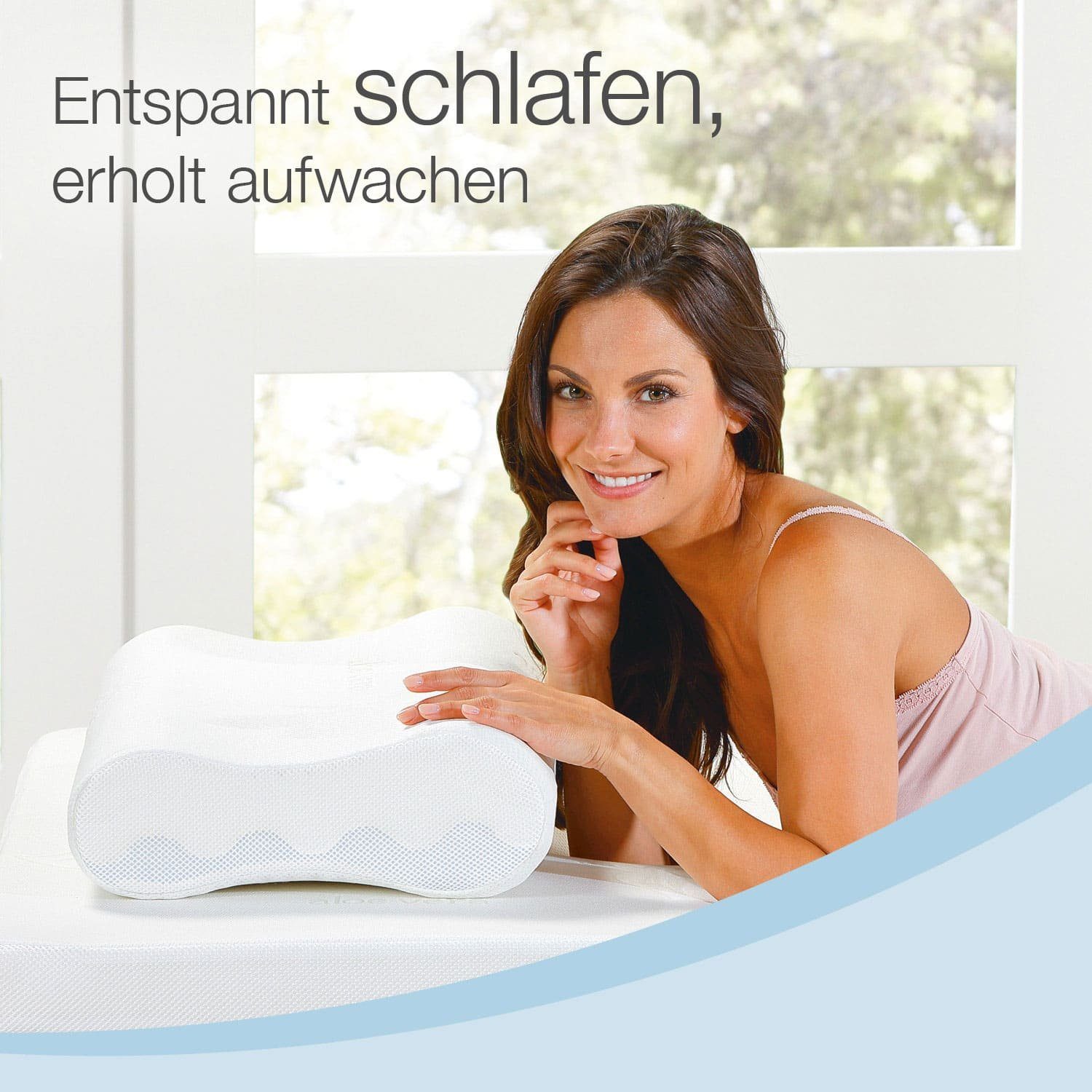 Nackenstützkissen Premium De Luxe, Bestschlaf, Füllung: Visko-Mineralschaum, Rückenschläfer, Seitenschläfer, Bauchschläfer