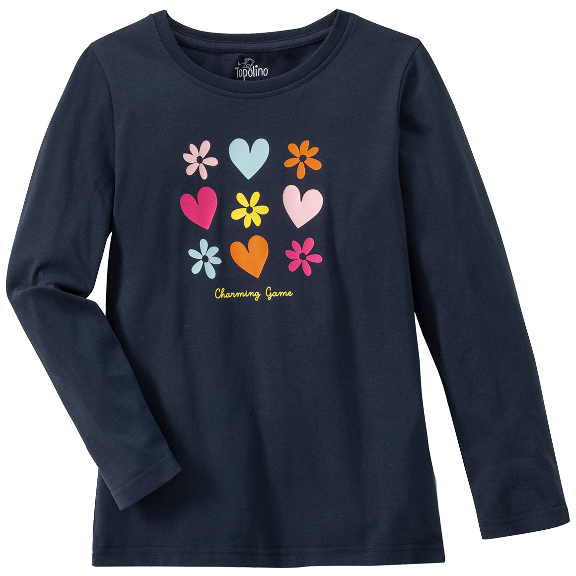 Mädchen Langarmshirt mit buntem Print
